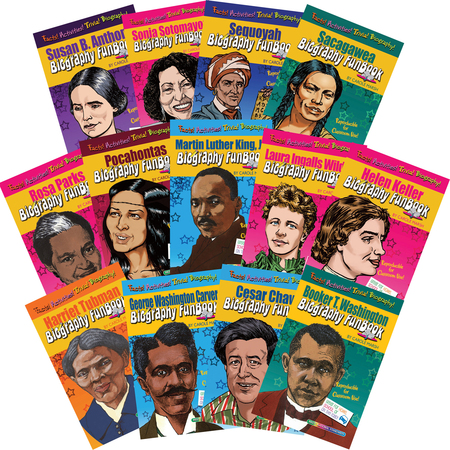 GALLOPADE Women & Minorities Who Shaped Our Nation Biography FunBook, Set of 13 FBSETWM
